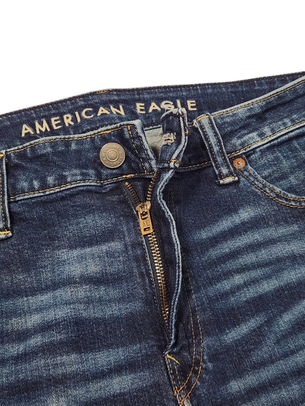 American Eagle Men's Dark Blue Stretch AirFlex+ Jeans Pants Size 30x32 - Picture 2 of 14